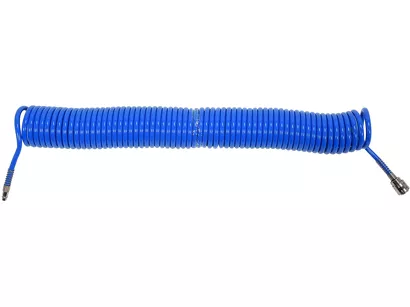 Yato Wąż spiralny pneumatyczny PU ze szybkozłączami 6,5 x 10 mm 15 m YT-24206