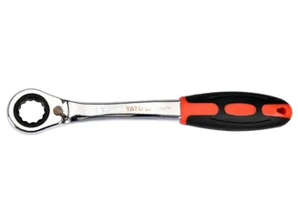 Yato Klucz oczkowy odgięty przelotowy z grzechotką 17 mm YT-02379 - 3