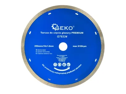 Geko Tarcza diamenotwa do cięcia glazury 250mm G78334