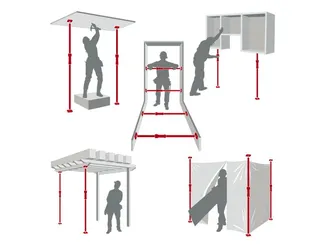 Piher Multi-podpora teleskopowa typ 0 40-60cm P34000 - 3