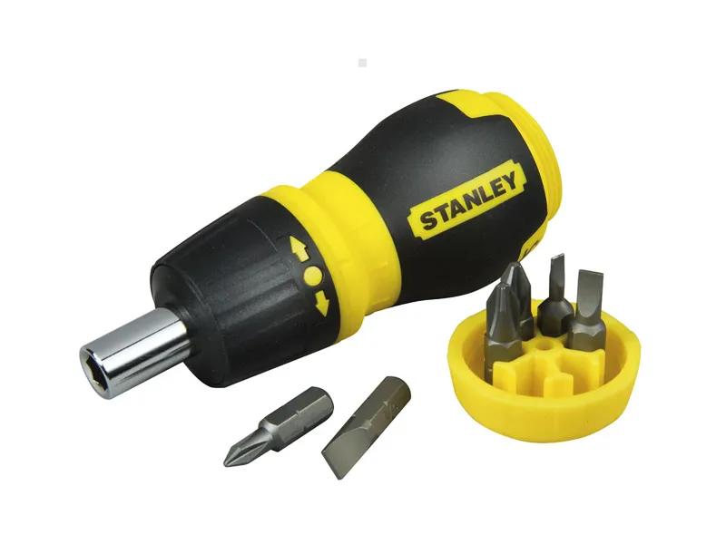 Stanley Wkrętak z grzechotką krótki MULTI-BIT + 6 końcówek 0-66-358 