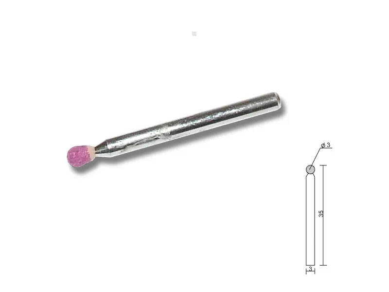Kennedy Kamień szlifierski z rubenitu kulka 3 mm (B124) KEN2501240K 