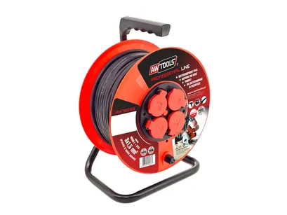AWTOOLS Przedłużacz bębnowy professional 40m 3x1,5mm AW70222