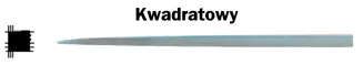 Kennedy Pilnik igiełkowy półgładzik ślusarski precyzyjny kwadratowy 140mm KEN0315420  - 2