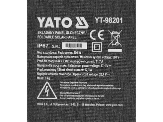 Yato Panel słoneczny składany 200 W 4-w-1 YT-98201 - 8