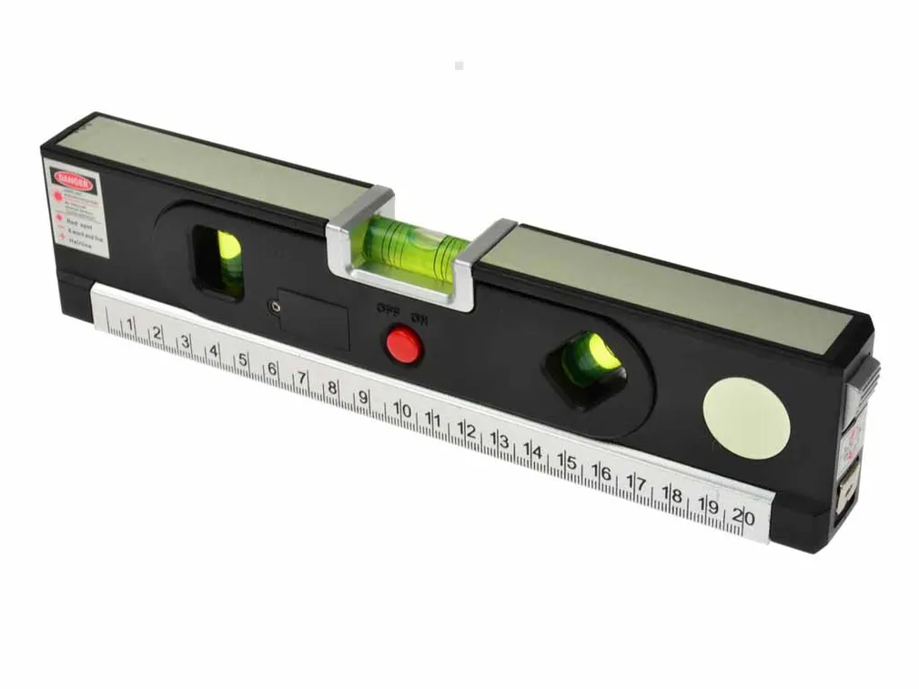 Geko Poziomica laserowa budowlana z miarką i podświetleniem G03311 