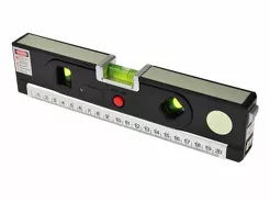 Geko Poziomica laserowa budowlana z miarką i podświetleniem G03311 