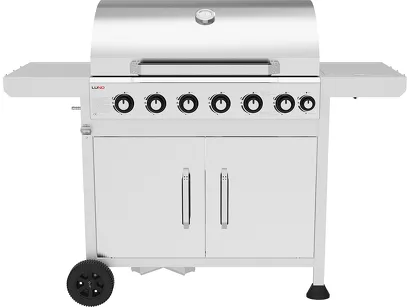 Lund Grill gazowy 6+1 z żeliwnym rusztem 20,5 kW 99638