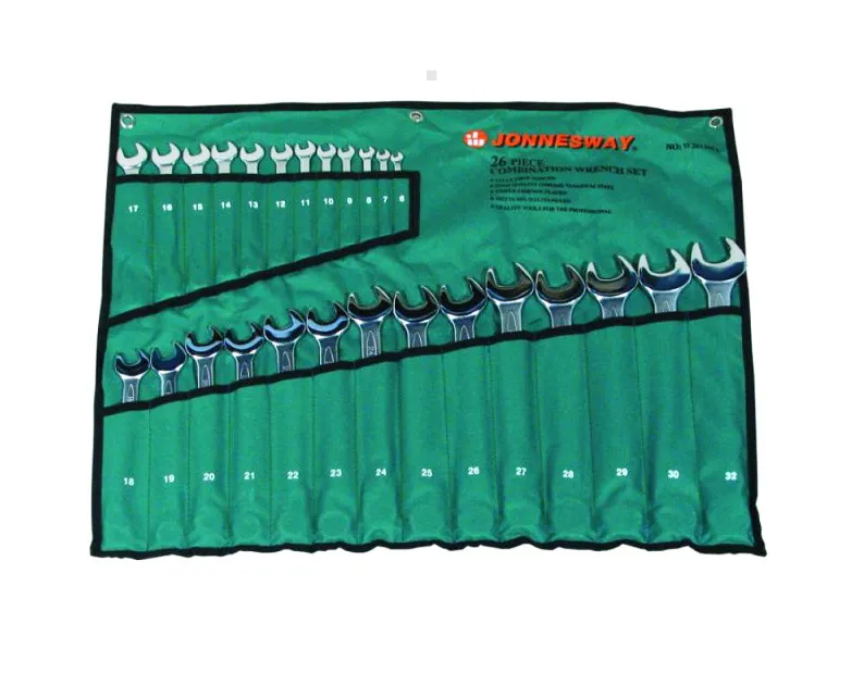 Jonnesway zestaw kluczy płasko-oczkowych 6-32 mm kpl. 26el. W26126SA