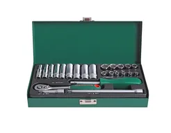 Jonnesway Klucze nasadowe 1/4" komplet 24 szt. S04H2125S