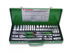 Jonnesway Klucze nasadowe 1/4" i 3/8" komplet 45 szt. S04H52345S