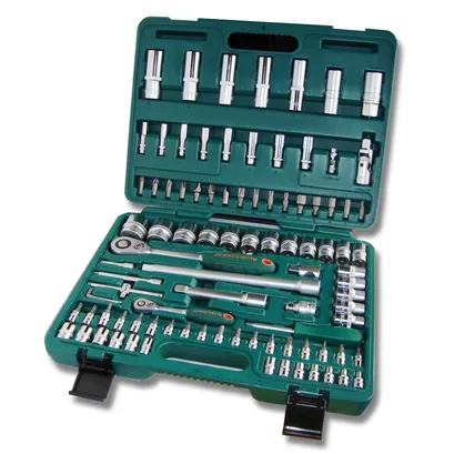Jonnesway Klucze nasadowe 1/4" i 1/2" komplet 94 szt. S04H52494S