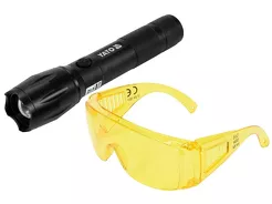 Yato Latarka UV akumulatorowa 1W i okulary YT-08587