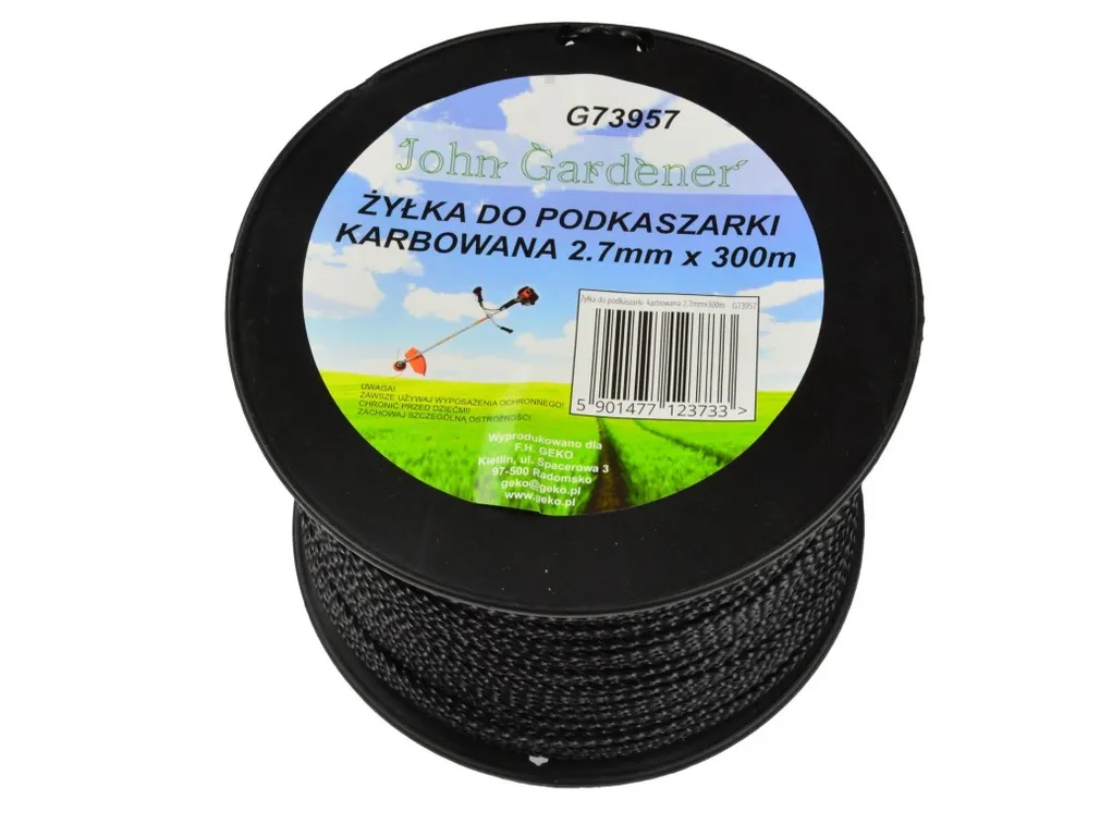 Geko Żyłka do podkaszarki karbowana 2.7mmx300m G73957