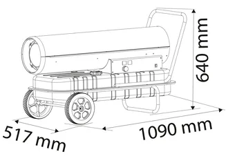 Neo Nagrzewnica olejowa 50kW 50l 90-082 - 8
