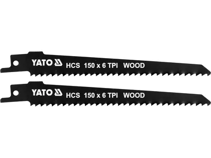 Yato Brzeszczoty do piły szablastej do drewna HCS 150 mm 6 TPI 2 szt. YT-33922