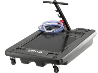 Yato Zlewarka z pompą mobilna do oleju 65l PP 4 kółka YT-07183 - 3
