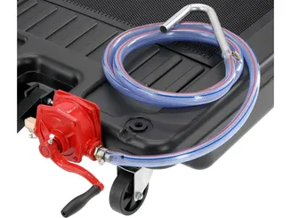 Yato Zlewarka z pompą mobilna do oleju 65l PP 4 kółka YT-07183 - 6