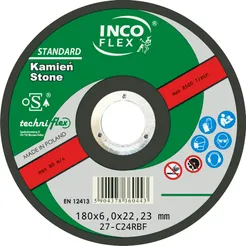 Incoflex Tarcza do szlifowania kamienia Standard M27 180 x 6,0mm C24RBF