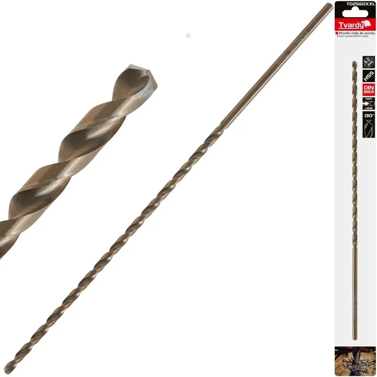 Tvardy Wiertło do metalu długie 6 x 330 mm HSS T02560XXL