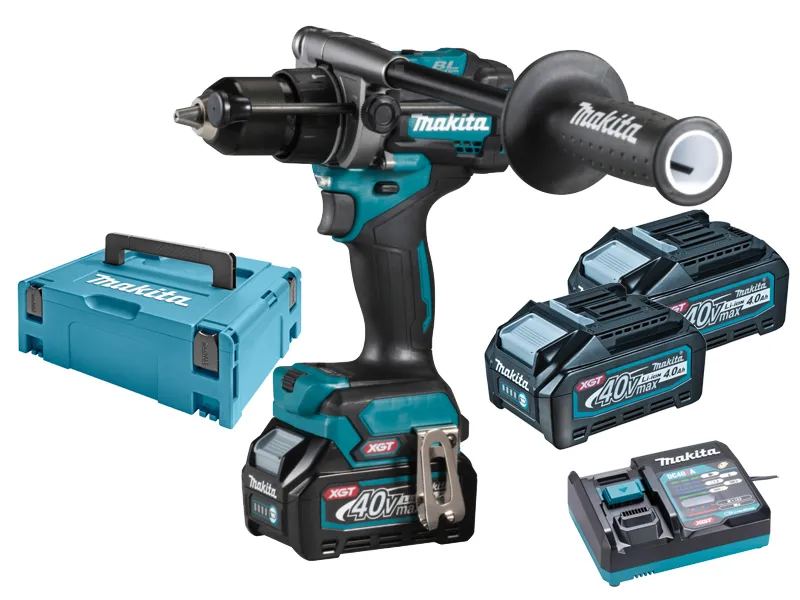 Makita Wiertarko wkrętarka udarowa akumulatorowa 40V 2 x 4Ah HP001GM201