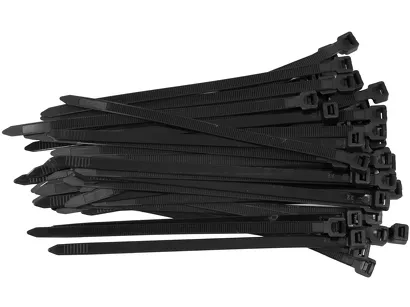 Yato Opaski zaciskowe nylonowe czarne 200 x 7,6 mm 50 szt. YT-70650