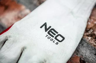 Neo Rękawice robocze, 65% bawełna + 35% poliester powleczone gumą, 10