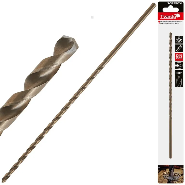Tvardy Wiertło do metalu długie 5 x 245 mm HSS T02550XL