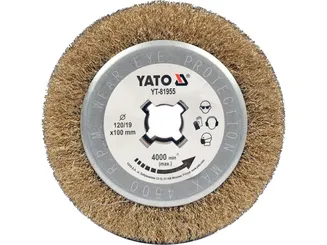 Yato Szczotka do satyniarki druciana 120x100x19mm YT-81955  - 2