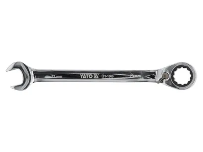Yato Klucz płasko-oczkowy z grzechotką 23 mm YT-1666