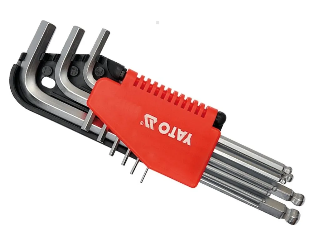 Yato Klucze imbusowe HEX kulka 9cz. 2-10mm CRV YT-0507 
