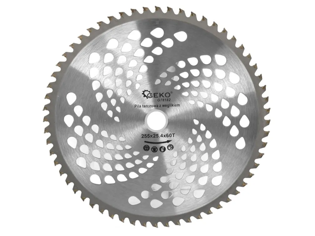 Geko Tarcza z widią do podkaszarki spalinowej 255x25,4mmx60T G78182