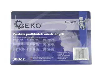 Geko Podkładki miedziane 300szt G02811 - 3