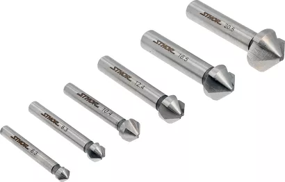 Sthor Zestaw pogłębiaczy do metalu 6,3–20,5 mm, 6 szt. 22710