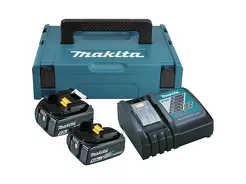 Makita Akumulatory BL1850B 18V zestaw 2x5Ah ładowarka MAKPAC 197624-2