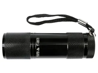 Yato Latarka aluminiowa, 9 LED, czarna YT-08570 - 2