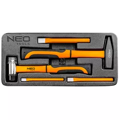NEO Tools Zestaw narzędzi młotek i przecinak 5 sztuk wkładka 84-242