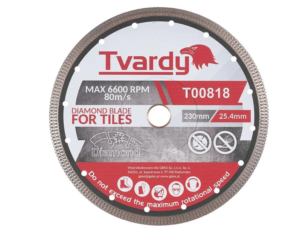 Tvardy Tarcza diamentowa do cięcia gresu 230mm T00818