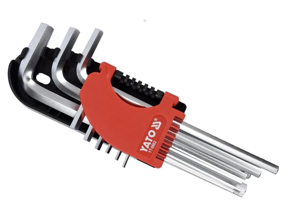 Yato Klucze imbusowe HEX 9cz. 2-10mm CRV YT-0502