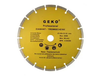 Geko Tarcza diamentowa do cięcia segmentowa 230x2mm G00253 