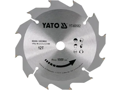 Yato Tarcza widiowa do drewna 170x12Tx16mm do pilarki YT-60582