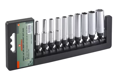 Jonnesway Zestaw 10szt. nasadek długich calowych 1/4" 6-kątnych S05HD2210S