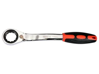 Yato Klucz oczkowy odgięty przelotowy z grzechotką 27 mm YT-02386 - 3