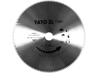 Yato Tarcza do paneli 185mm 140T 20mm wytrzymała YT-60631