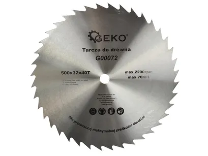 Geko Tarcza do cięcia drewna 500x32mm 40z. G00072 