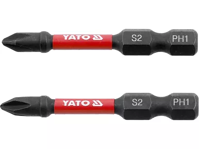 Yato Bity udarowe 1/4"x50 mm PH1 2 szt. YT-78040