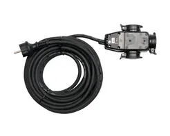 Yato Przedłużacz 3-gniazdowy o osłonie gumowej IP44 16A, długośc 10 m YT-8116   
