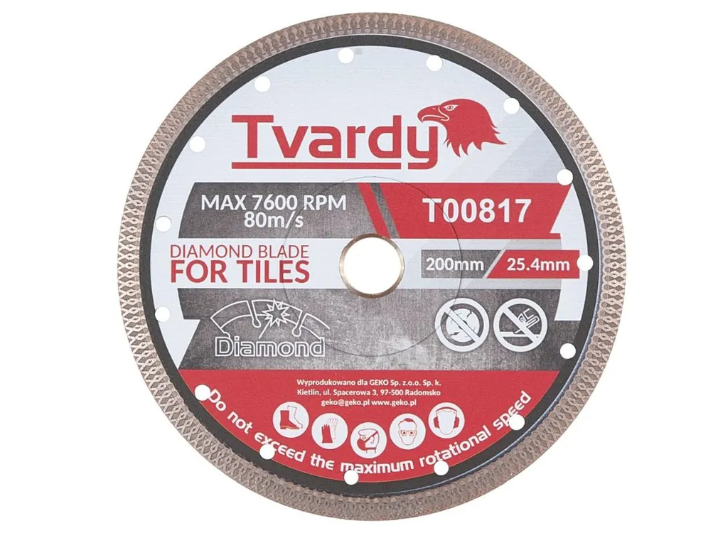 Tvardy Tarcza diamentowa do cięcia gresu 200mm T00817