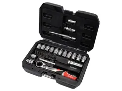 Yato Klucze nasadowe przelotowych Spline z grzechotką 1/4" 4,5-13mm YT-38650