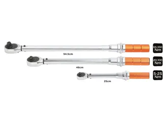 Neo Klucze dynamometryczne zestaw 3 szt. 5-350Nm 08-843 - 2